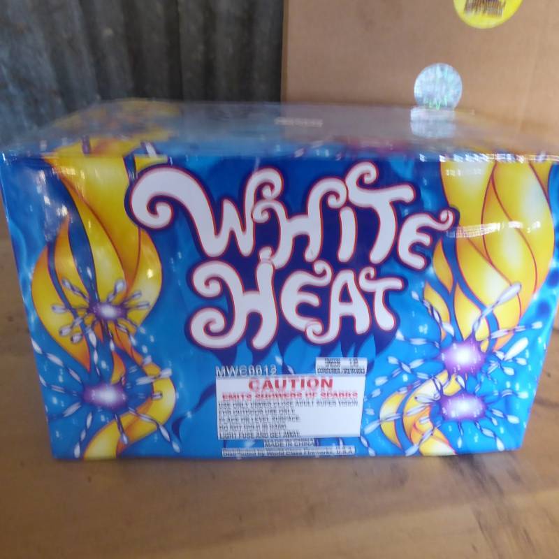 Lot of 7 White Heat Fountain Fireworks