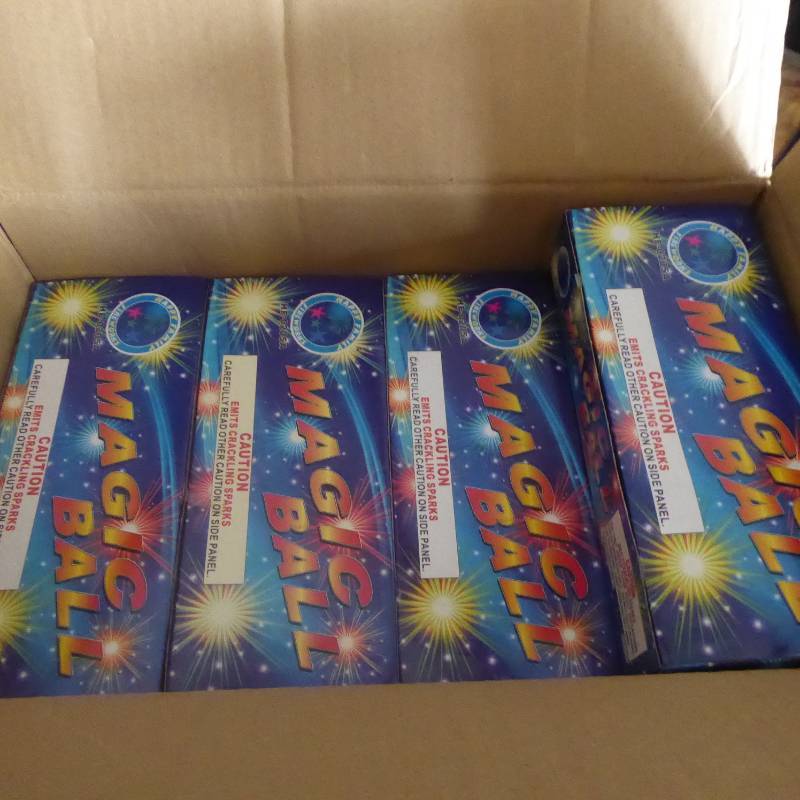 Lot of Approx. 16 Twelve Packs of 6 Each Magic Ball Fireworks