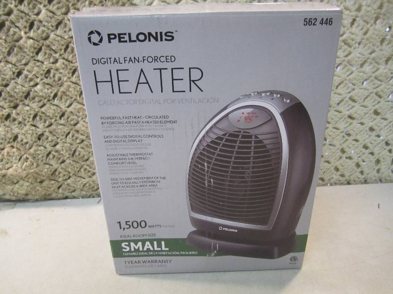 Pelonis 1,500 Watt Digital Fan Forc...