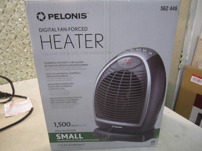 Pelonis 1,500 Watt Digital Fan Forc...