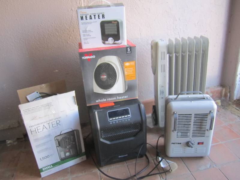 Lot of 6 Misc Heaters Each has issu...