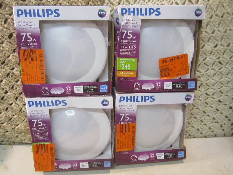 Lot of 4 Philips 75-Watt Equivalent...