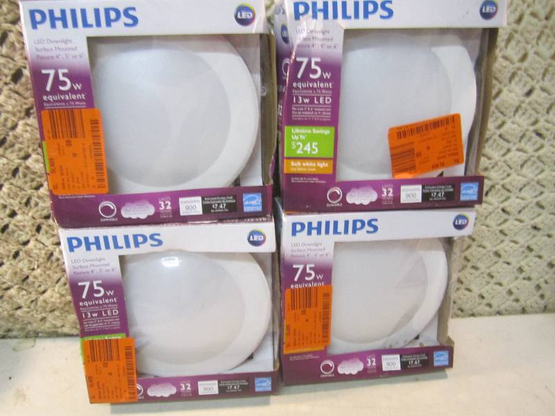 Lot of 4 Philips 75-Watt Equivalent...