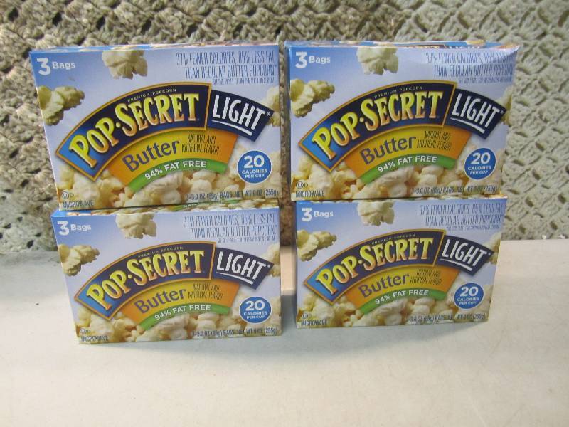 4 Boxes of Pop-Secret Light Butter ...