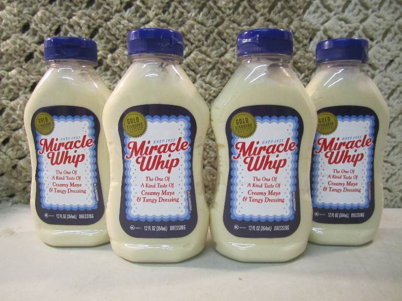 4 Bottles of Miracle Whip Best by A...
