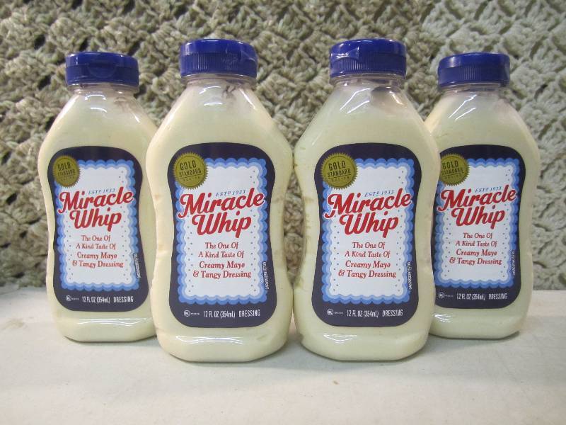 4 Bottles of Miracle Whip Best by A...