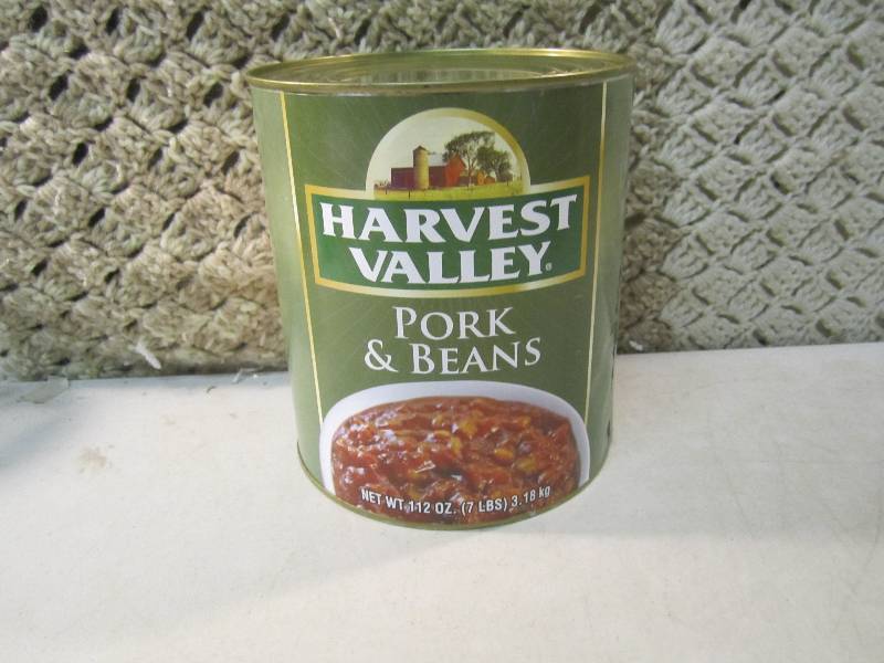 Large 7 Pound Can of Pork & Beans  ...