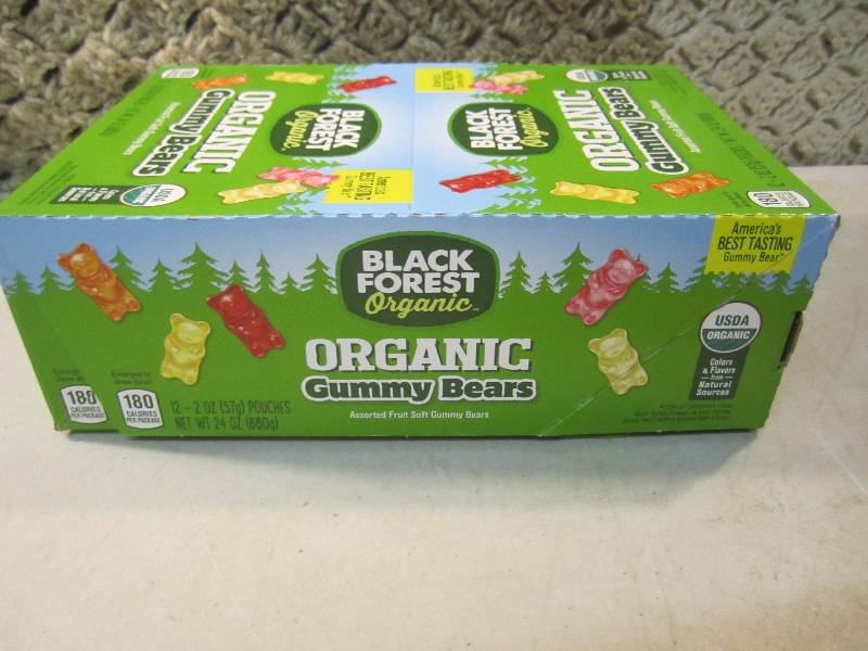 Box of 12 Bags of Organic Gummy Bea...