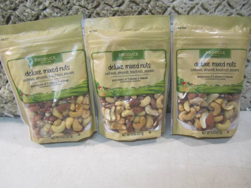 3 Bags of Deluxe Mixed Nuts Best by...