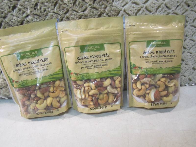 3 Bags of Deluxe Mixed Nuts Best by...