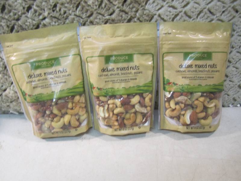 3 Bags of Deluxe Mixed Nuts Best by...