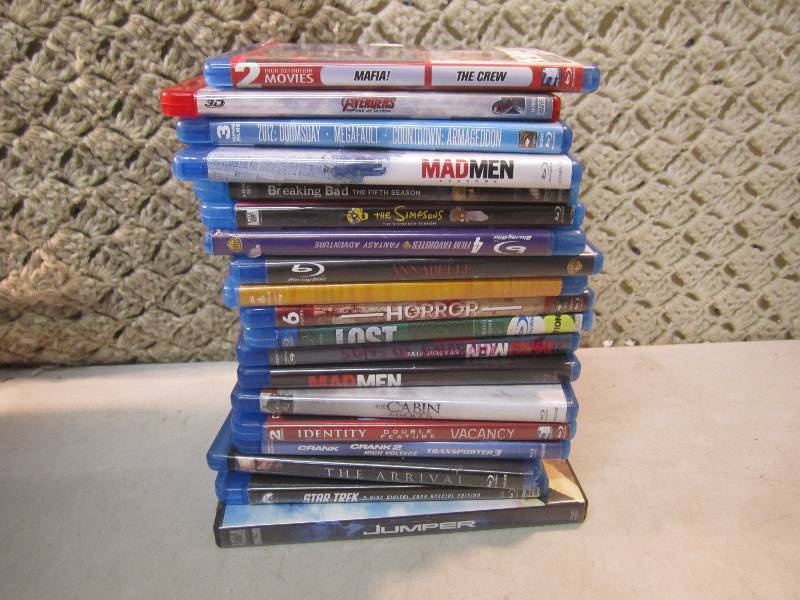 Lot of 19 Blu-Ray DVD Movies Cases ...