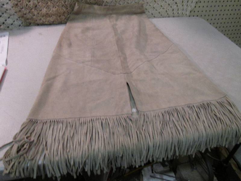 Pioneer Wear Leather Long Skirt Fri...