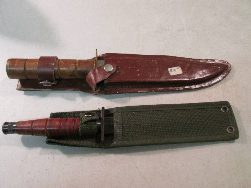 Lot of 2 Knives with Sheaths  E-1...