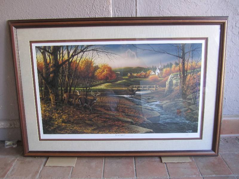 Large Terry Redlin Signed and Numbe...
