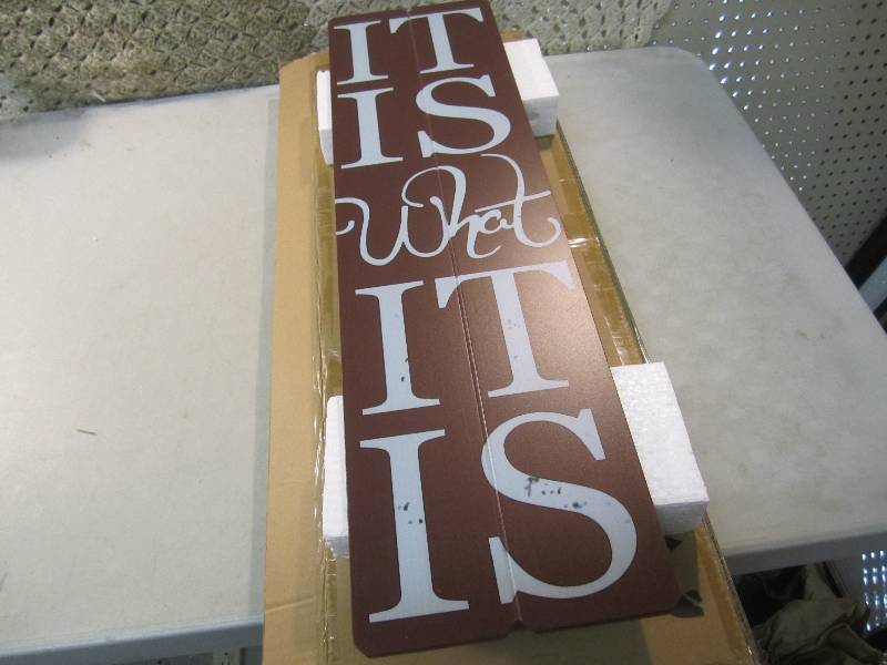 It Is What It Is Wood Wall Plaque 3...