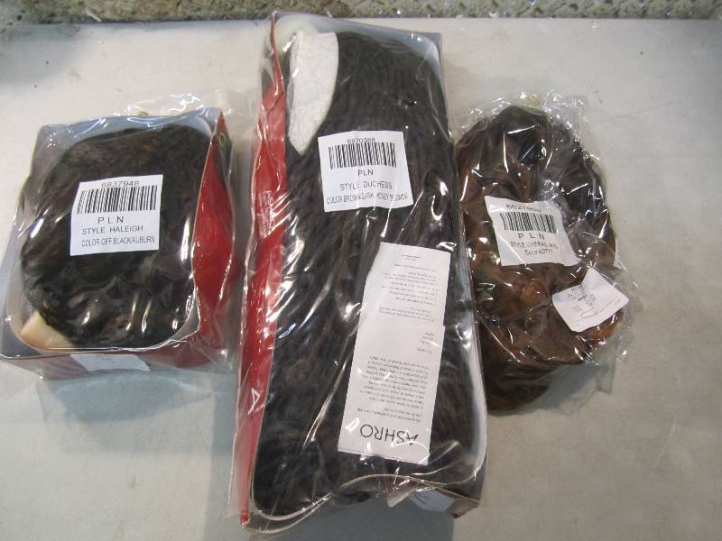 Lot of 3 Ashro Wigs Retail $39.99 -...