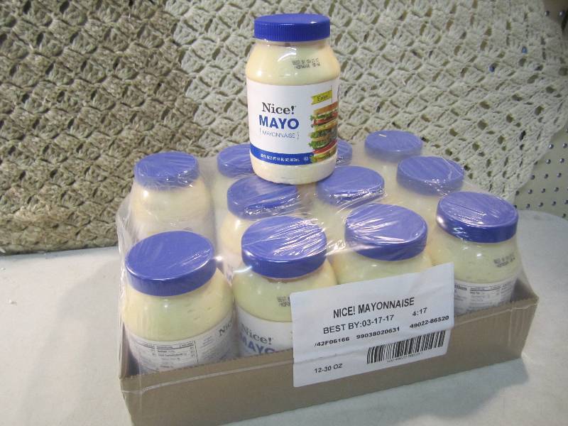 Case of 12 Jars of Mayo Best by Mar...