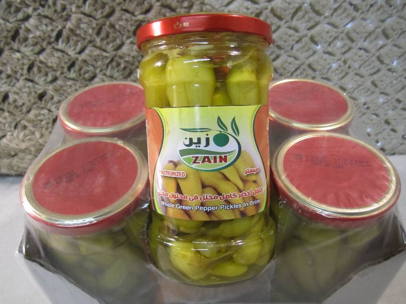 Case of 6 Jars of Whole Green Peppe...