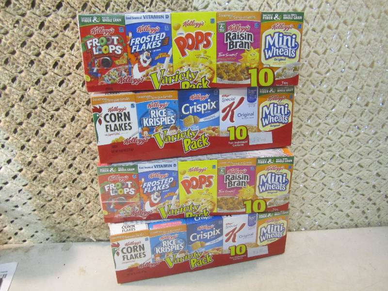 4 Cereal Variety Packs 10 Single Se...