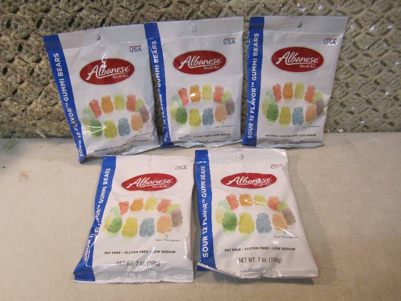 5 Bags of Sour Gummi Bears 12 Flavo...