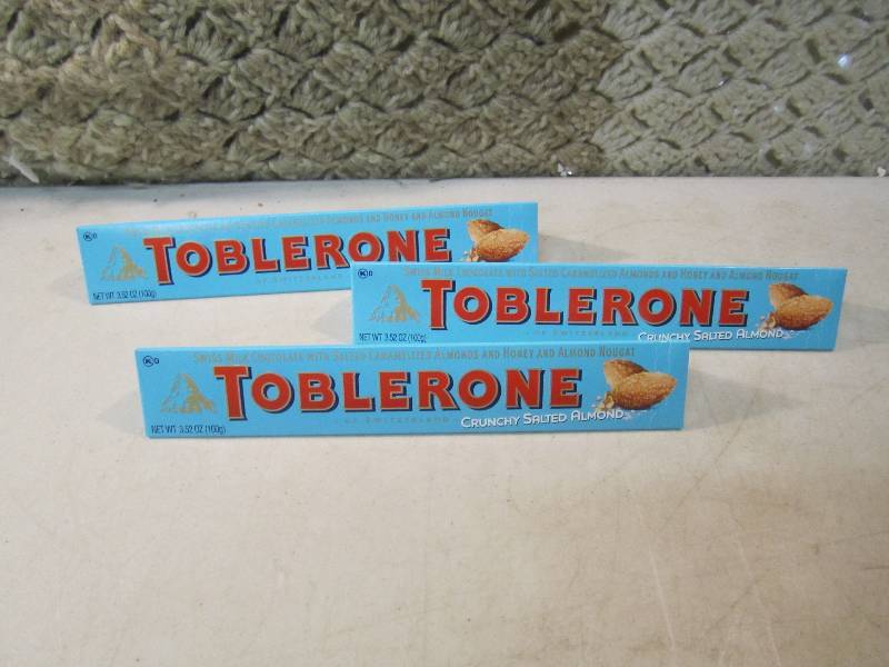 3 Toblerone Swiss Milk Chocolate wi...