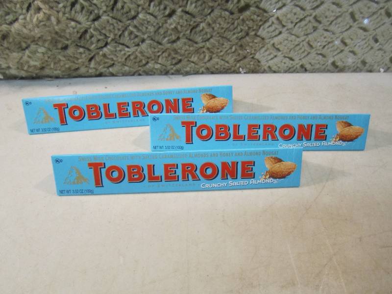3 Toblerone Swiss Milk Chocolate wi...