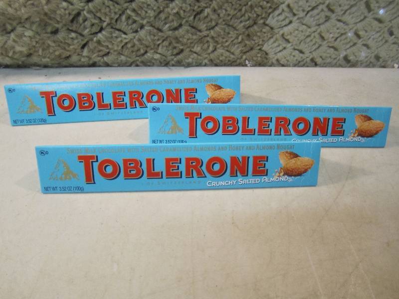 3 Toblerone Swiss Milk Chocolate wi...