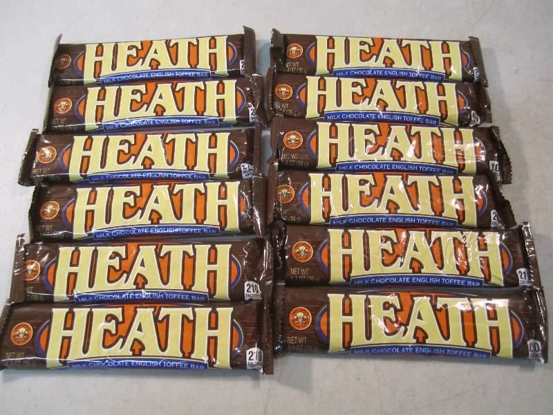 12 Heath Candy Bars Best by Jan 201...