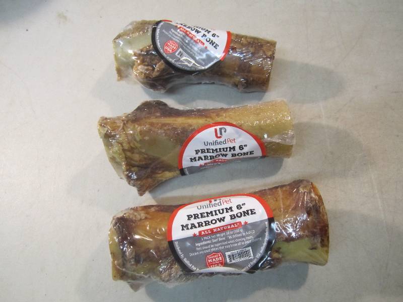 3 Premium 6 Marrow Bone Dog Chews ...