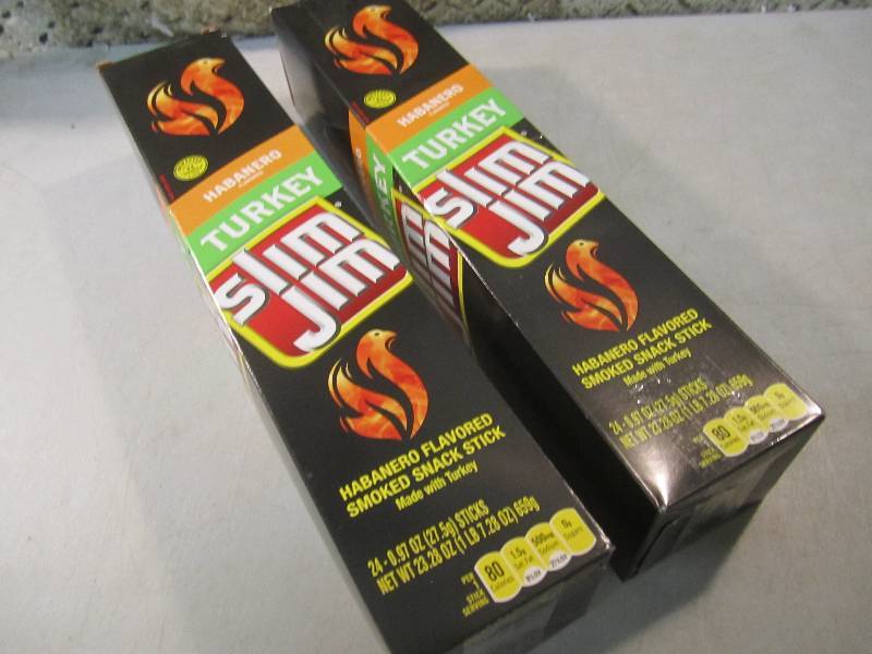 2 Box of 24 each Slim Jim Snack Sti...