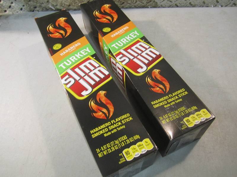 2 Box of 24 each Slim Jim Snack Sti...