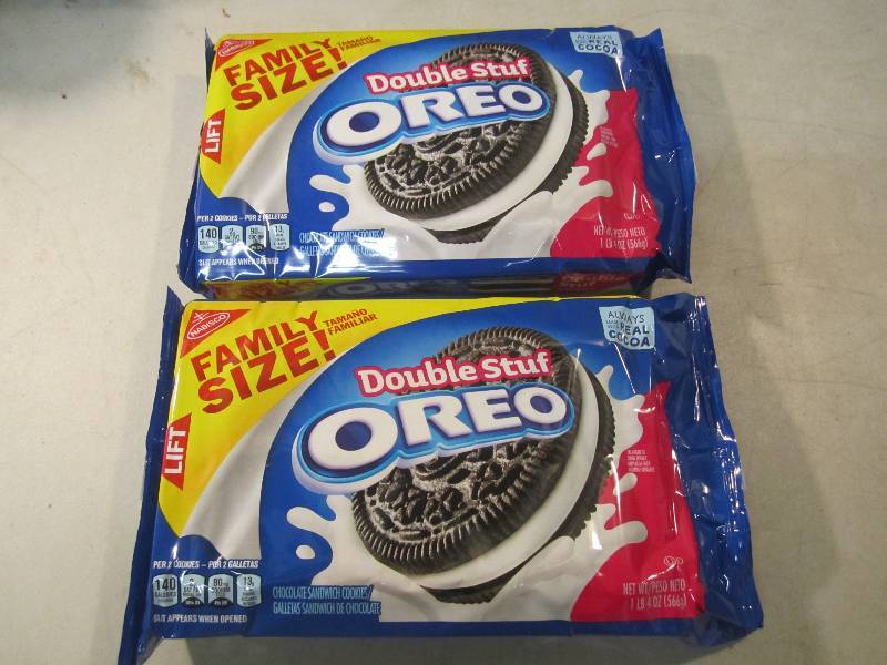 2 Family Size packs of Double Stuf ...