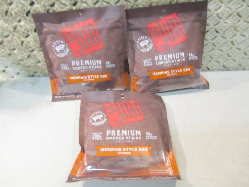 3 Bags of Slim Jim Premium Smoked S...