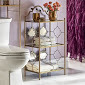 lot 142 image: Moroccan 3-Tier Shelf open box Reta...