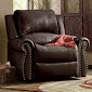 lot 180 image: Nailhead Recliner open box Retail $...