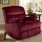 lot 182 image: Microfiber Swivel Rocker Recliner o...