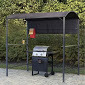 lot 211 image: Steel BBQ Grill Gazebo open box Ret...