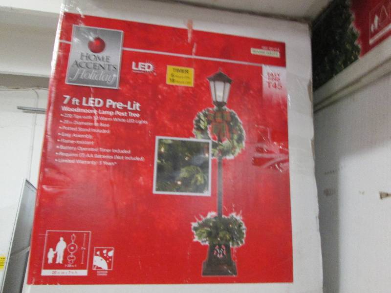 lot 4 image: Home Accents Holiday 7 ft. Pre-lit ...
