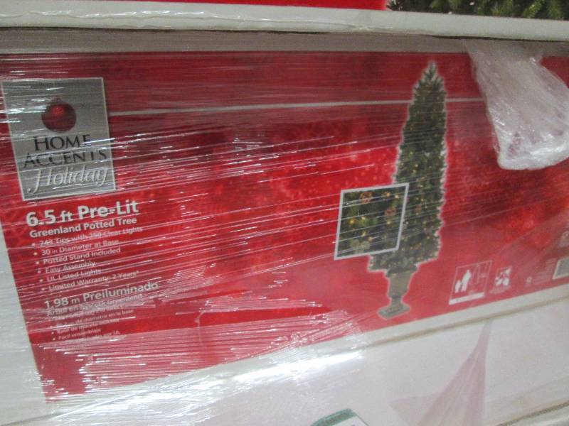 lot 7 image: Home Accents Holiday 6.5 ft. Pre-Li...