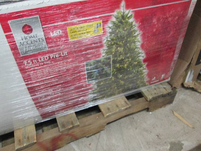 lot 10 image: Home Accents Holiday 7.5 ft. Pre-Li...