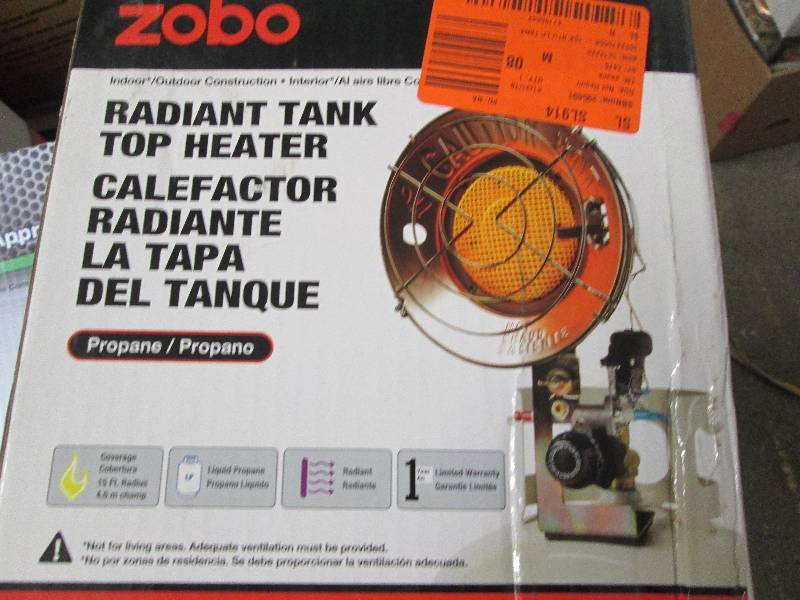 lot 26 image: ZOBO 15,000 BTU Propane Tank Top He...