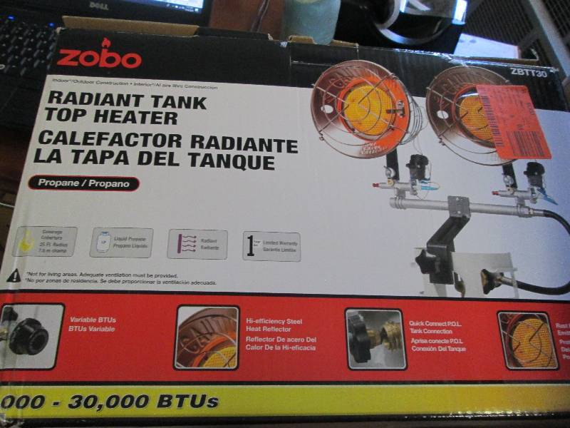 lot 40 image: ZOBO 30,000 BTU Propane Tank Top He...