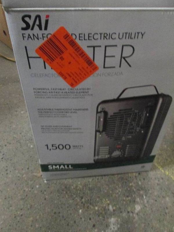 lot 52 image: 1500-Watt Milkhouse Utility Electri...