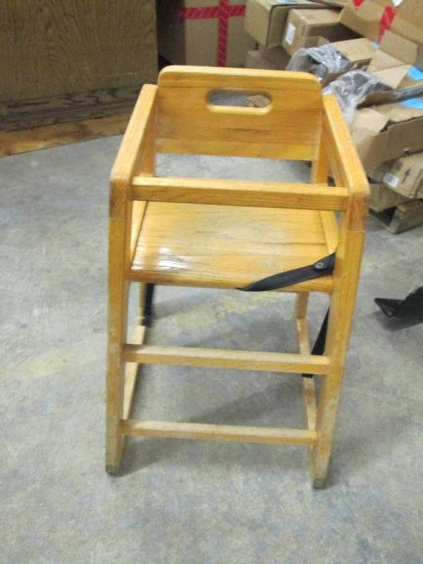 lot 75 image: HD Wooden High Chair...