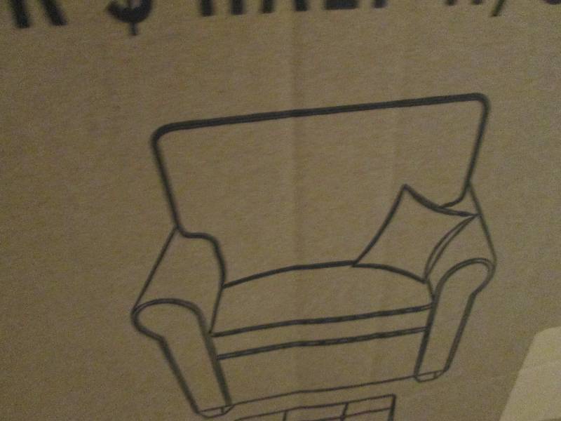 lot 146 image: Sofa Chair with pillow- NO ottoman ...