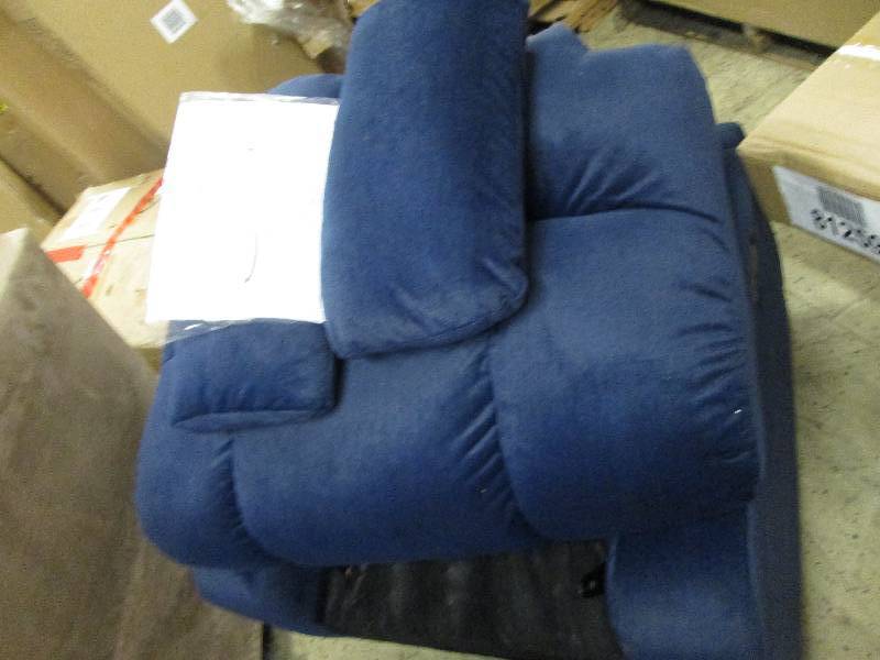 lot 195 image: Microfiber Swivel Rocker Recliner o...