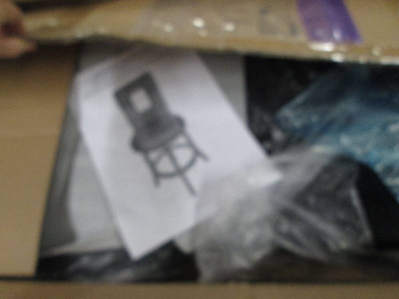 lot 226 image: Stool with Cutout Back open box Ret...