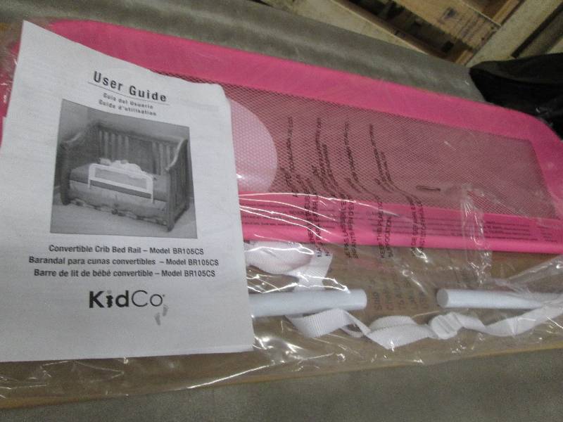 lot 248 image: KidCo Convertible Crib Bed Rail Pin...