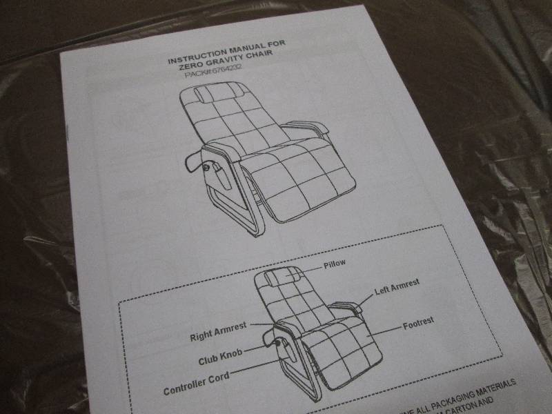 lot 250 image: Zero Gravity Chair open box, untest...